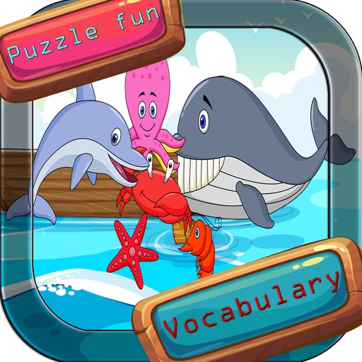 Sea animal vocabulary games puzzle - 学习英语词汇 益智游戏下载