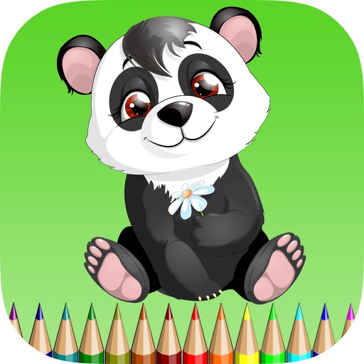 熊猫着色书：学习颜色的熊猫，考拉和北极熊，免费儿童游戏